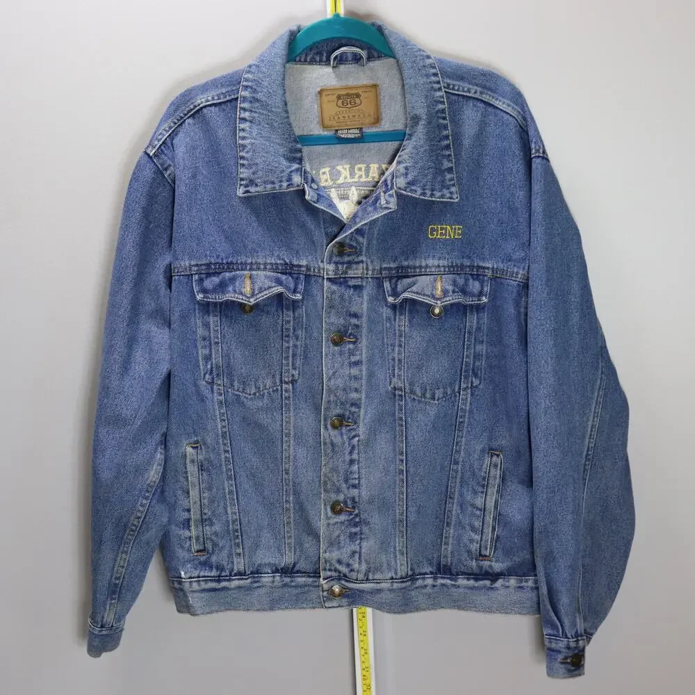 Route 66 Denim Jacket Ozark Riders‎ Harrisburg PA XL Embroidered